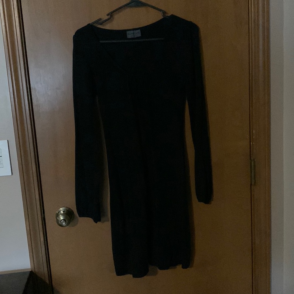 Long sleeve black dress